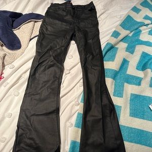 Edikted flared leather pants